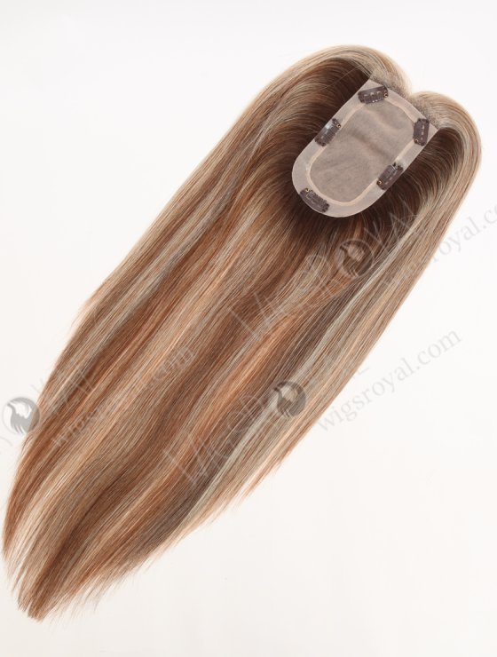 In Stock European Virgin Hair 16" All One Length T3/9/30/60# Highlights Color Hair Topper Topper-198-33713