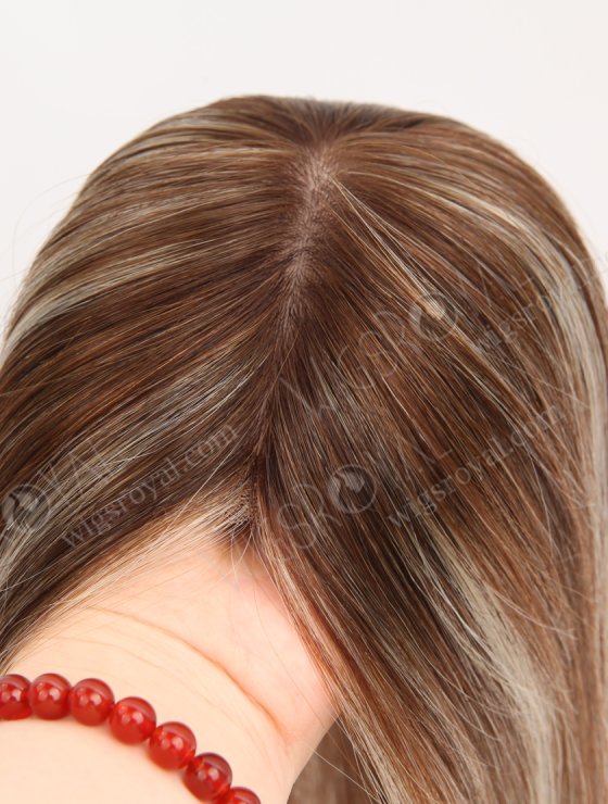 In Stock European Virgin Hair 16" All One Length T3/9/30/60# Highlights Color Hair Topper Topper-198-33717
