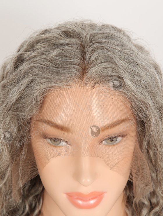 Best Quality Fine Hair European Human Hair Grey Color Lace Front Wigs WR-CLF-079-33736