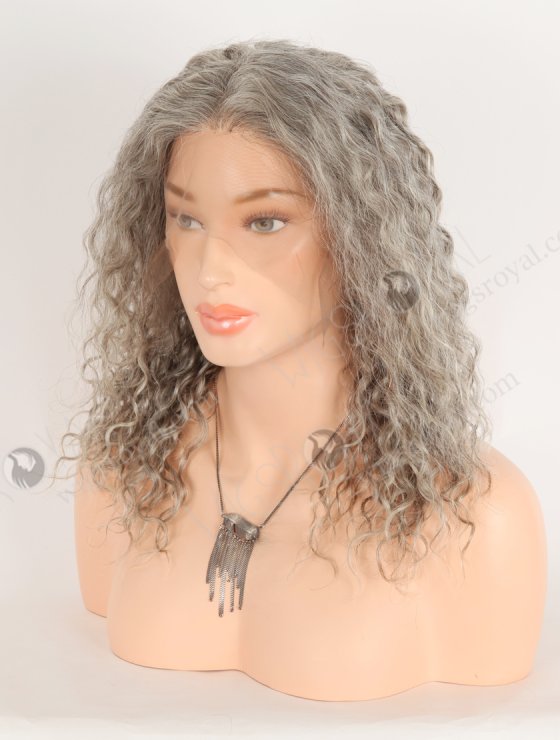 Best Quality Fine Hair European Human Hair Grey Color Lace Front Wigs WR-CLF-079-33738