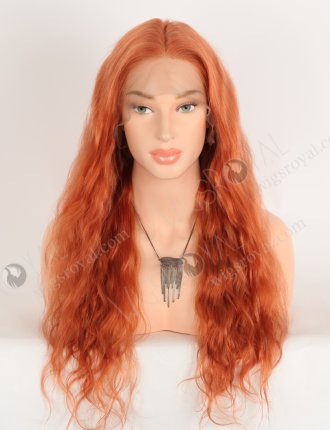 Fashion Red Orange Color Top Quality Human Hair Lace Front Wigs WR-CLF-078