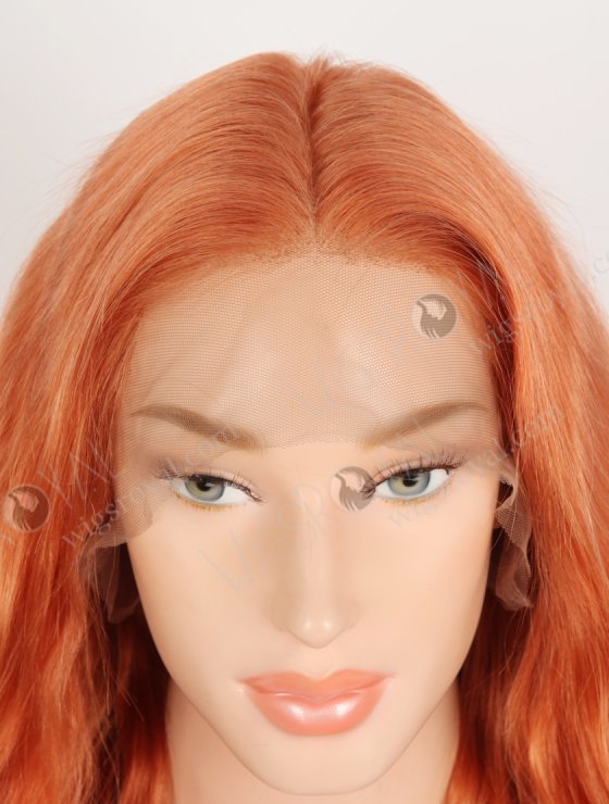 Fashion Red Orange Color Top Quality Human Hair Lace Front Wigs WR-CLF-078-33724
