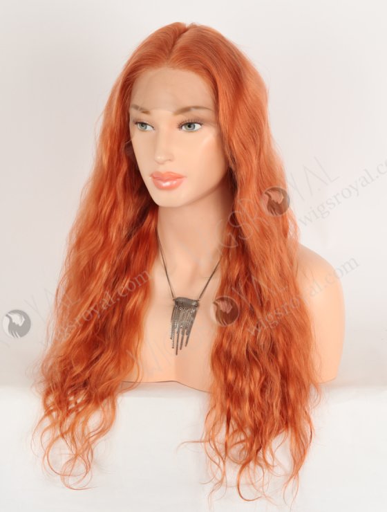 Fashion Red Orange Color Top Quality Human Hair Lace Front Wigs WR-CLF-078-33726