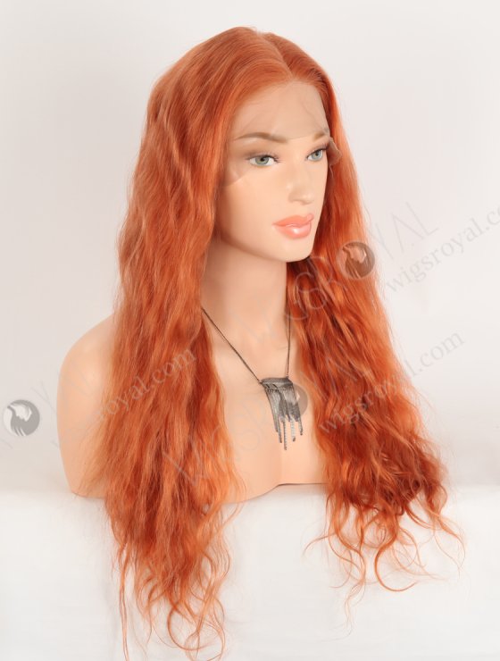 Fashion Red Orange Color Top Quality Human Hair Lace Front Wigs WR-CLF-078-33725