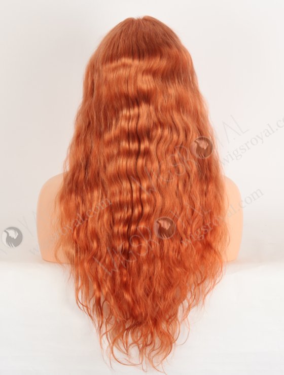 Fashion Red Orange Color Top Quality Human Hair Lace Front Wigs WR-CLF-078-33728
