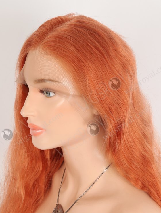 Fashion Red Orange Color Top Quality Human Hair Lace Front Wigs WR-CLF-078-33730
