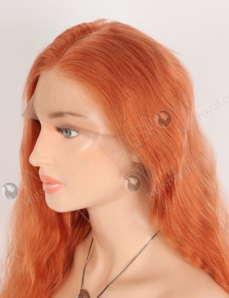 Fashion Red Orange Color Top Quality Human Hair Lace Front Wigs WR-CLF-078