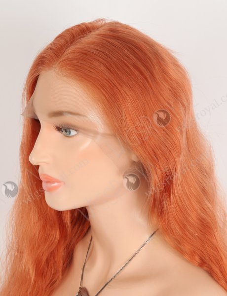 Fashion Red Orange Color Top Quality Human Hair Lace Front Wigs WR-CLF-078