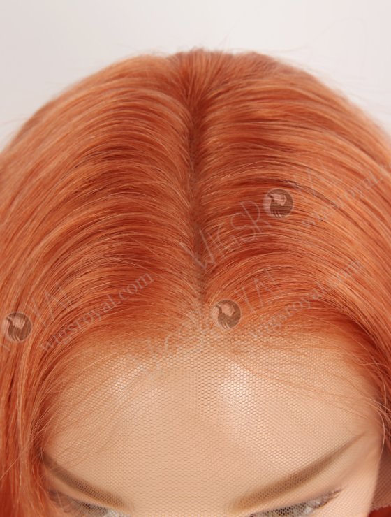 Fashion Red Orange Color Top Quality Human Hair Lace Front Wigs WR-CLF-078-33729
