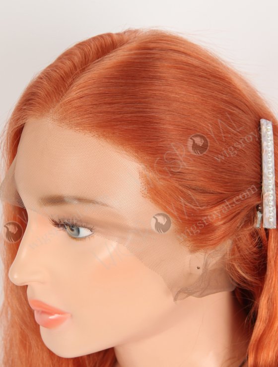 Fashion Red Orange Color Top Quality Human Hair Lace Front Wigs WR-CLF-078-33731