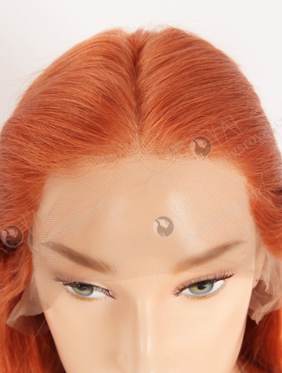 Fashion Red Orange Color Top Quality Human Hair Lace Front Wigs WR-CLF-078-33732