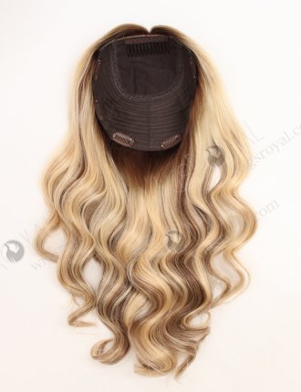 Balayage Hair Topper | 18 Inch Gorgeous Full Coverage Large Base 8 x 8 Silk Top Human Hair Topper-033