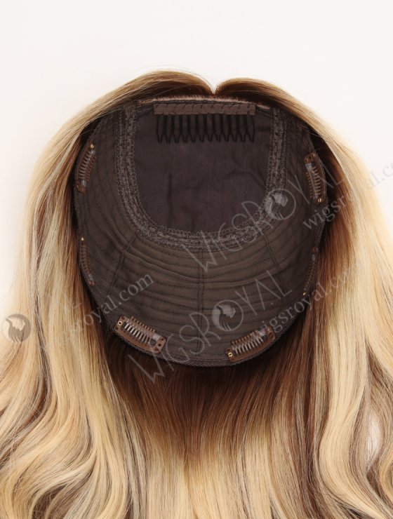 Balayage Hair Topper | 18 Inch Gorgeous Full Coverage Large Base 8 x 8 Silk Top Human Hair Topper-033-33750