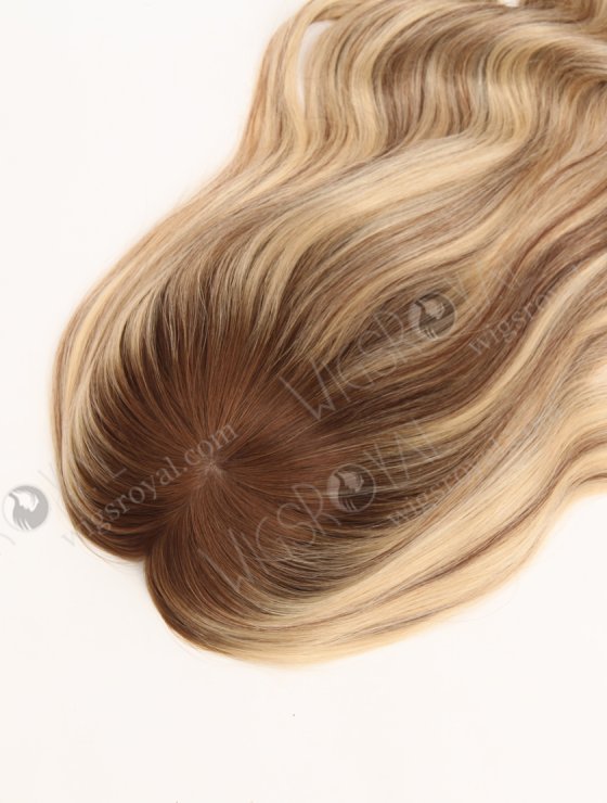 Balayage Hair Topper | 18 Inch Gorgeous Full Coverage Large Base 8 x 8 Silk Top Human Hair Topper-033-33749