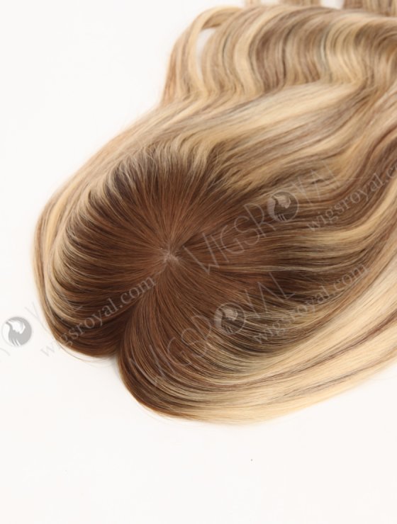 Balayage Hair Topper | 18 Inch Gorgeous Full Coverage Large Base 8 x 8 Silk Top Human Hair Topper-033-33751