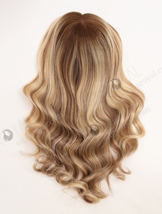 Balayage Hair Topper | 18 Inch Gorgeous Full Coverage Large Base 8 x 8 Silk Top Human Hair Topper-033-33754