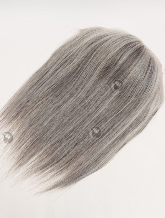 Lace Front Hidden Knots Human Hair Toppers With Clips For Hair Thinning WR-TC-124-33771