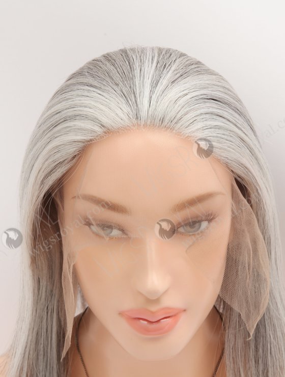 Lace Front Hidden Knots Human Hair Toppers With Clips For Hair Thinning WR-TC-124-33775