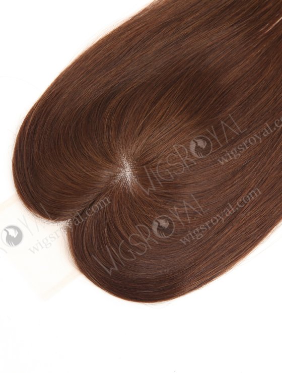 Brown Color Brazilian Virgin Human Hair Swiss Lace Topper WR-TC-127-33806