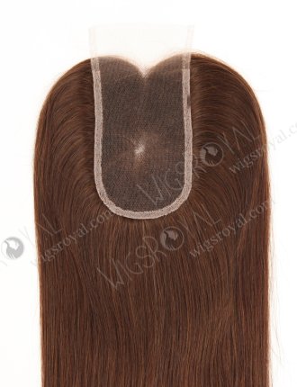 Brown Color Brazilian Virgin Human Hair Swiss Lace Topper WR-TC-127