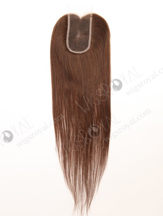 Brown Color Brazilian Virgin Human Hair Swiss Lace Topper WR-TC-127-33809
