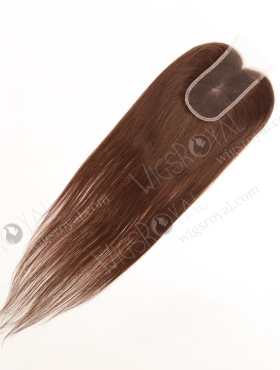 Brown Color Brazilian Virgin Human Hair Swiss Lace Topper WR-TC-127-33810