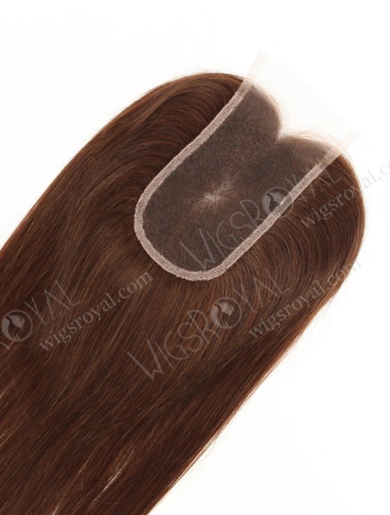 Brown Color Brazilian Virgin Human Hair Swiss Lace Topper WR-TC-127-33811