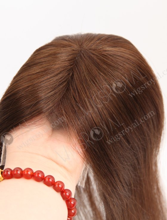 Brown Color Brazilian Virgin Human Hair Swiss Lace Topper WR-TC-127-33812
