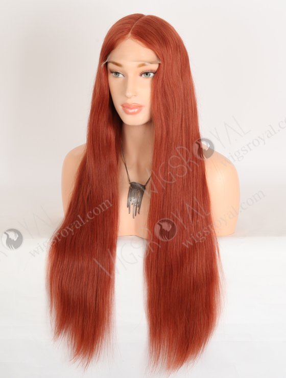Luxurious Extra Long Orange Color Silky Straight 5x5 HD Lace Front Wig WR-CLF-081-33885