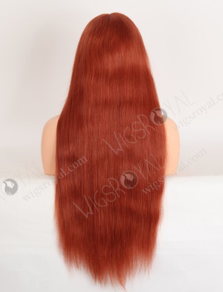 Luxurious Extra Long Orange Color Silky Straight 5x5 HD Lace Front Wig WR-CLF-081