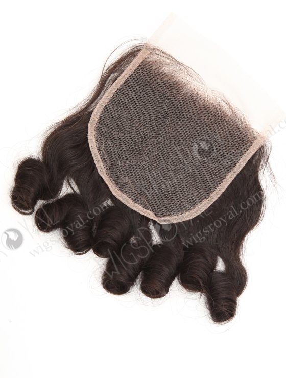 In Stock Indian Remy Hair 12" Vouge Curl Natural Color Top Closure STC-416-33854
