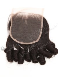 In Stock Indian Remy Hair 16" Vouge Curl Natural Color Top Closure STC-417