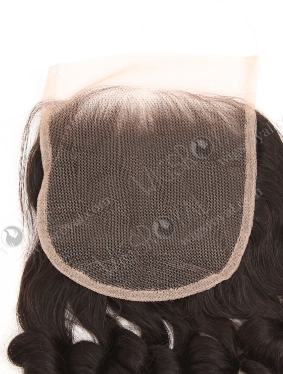 In Stock Indian Remy Hair 16" Vouge Curl Natural Color Top Closure STC-417-33846