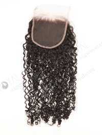 In Stock Indian Remy Hair 24" Tight Pixie Curl Natural Color Top Closure STC-413