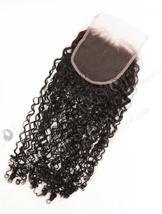 In Stock Indian Remy Hair 24" Tight Pixie Curl Natural Color Top Closure STC-413-33876