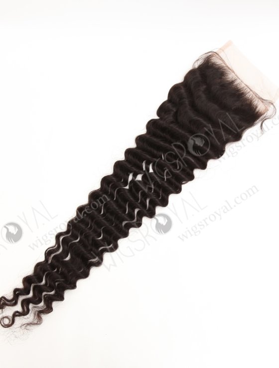 In Stock Indian Remy Hair 24" Deep Wave Natural Color Top Closure STC-415-33863