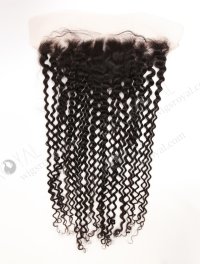 In Stock Indian Remy Hair 24" Deep Curly Natural Color Lace Frontal SKF-114