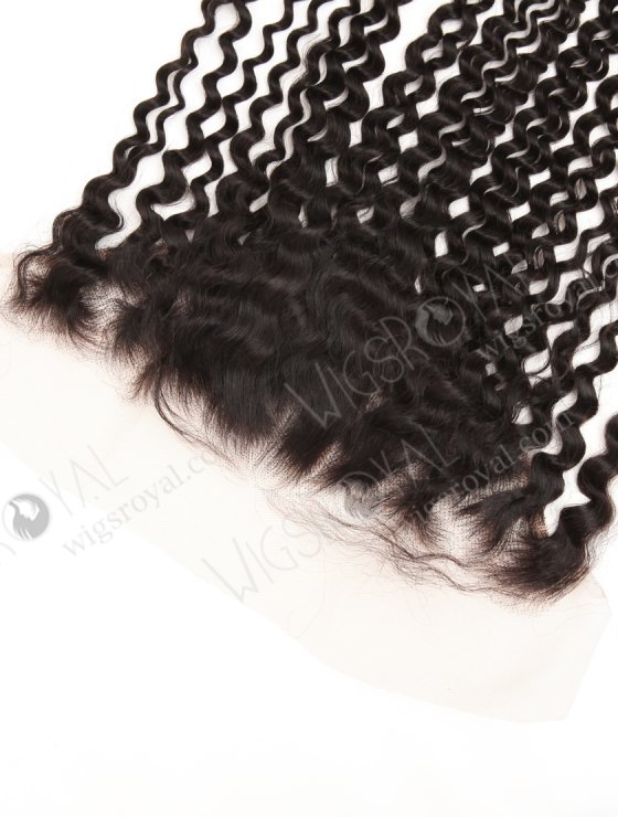 In Stock Indian Remy Hair 24" Deep Curly Natural Color Lace Frontal SKF-114-33920
