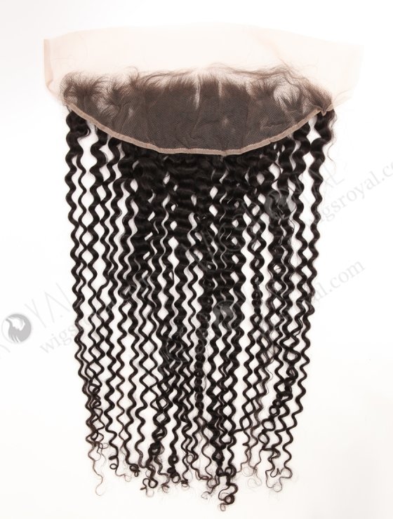 In Stock Indian Remy Hair 24" Deep Curly Natural Color Lace Frontal SKF-114-33921