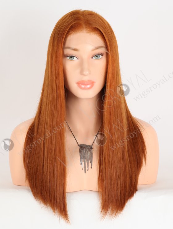 Luxury Ginger Color All One Length Silky Straight Lace Front Wig WR-CLF-084-33935