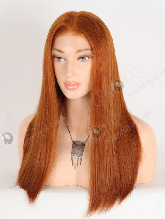 Luxury Ginger Color All One Length Silky Straight Lace Front Wig WR-CLF-084-33934