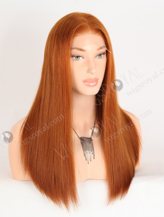 Luxury Ginger Color All One Length Silky Straight Lace Front Wig WR-CLF-084-33936