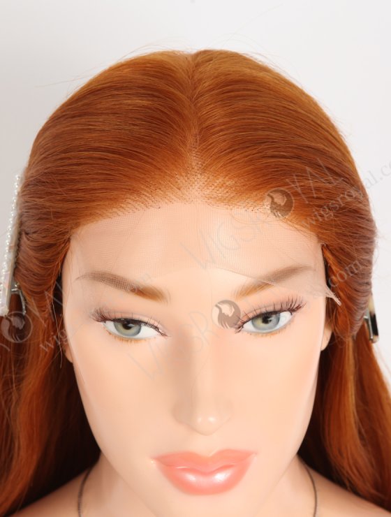 Luxury Ginger Color All One Length Silky Straight Lace Front Wig WR-CLF-084-33941