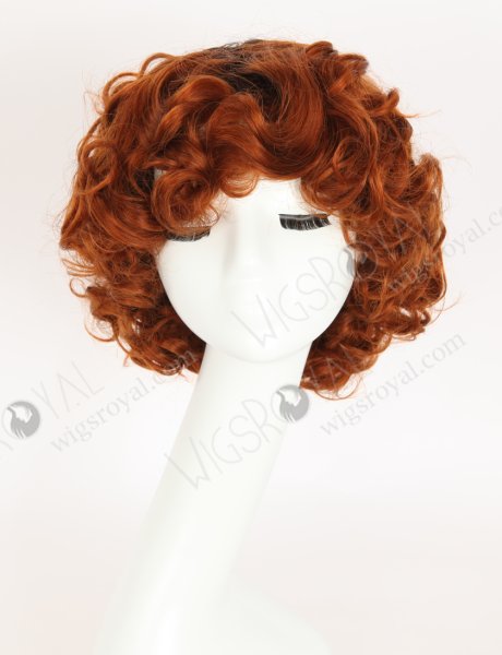 Pixie Cut Short Bouncy Curl All One Length Human Hair Lace Front Wig WR-CLF-085