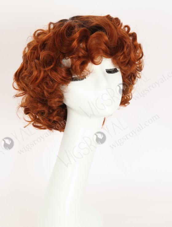 Pixie Cut Short Bouncy Curl All One Length Human Hair Lace Front Wig WR-CLF-085-33954