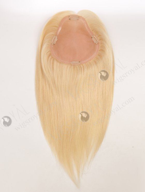 Luxurious Knot-free Human Hair Topper Blonde Color Realistic Hair Pieces WR-TC-128-33971