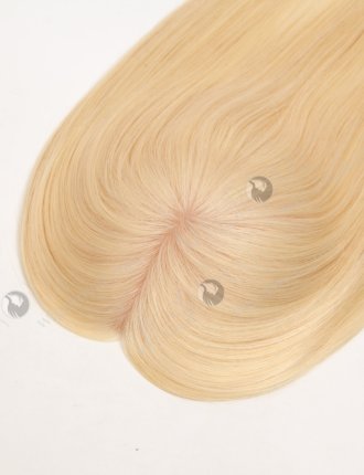 Luxurious Knot-free Human Hair Topper Blonde Color Realistic Hair Pieces WR-TC-128