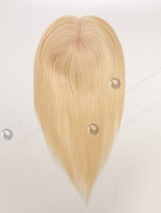 Luxurious Knot-free Human Hair Topper Blonde Color Realistic Hair Pieces WR-TC-128-33975