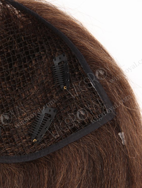 Highlight Brown Color Women Fish Net Toppers Human Hair Breathable Hole Fish Net Topper for Salon WR-TC-129-33986
