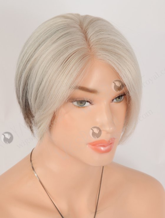 Grey Color Pixie Cut Wigs Lace Part Pre Plucked Short Wigs For Women WR-CLF-086-33962